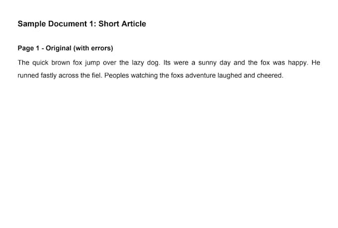 proofread and edit english text with fast delivery